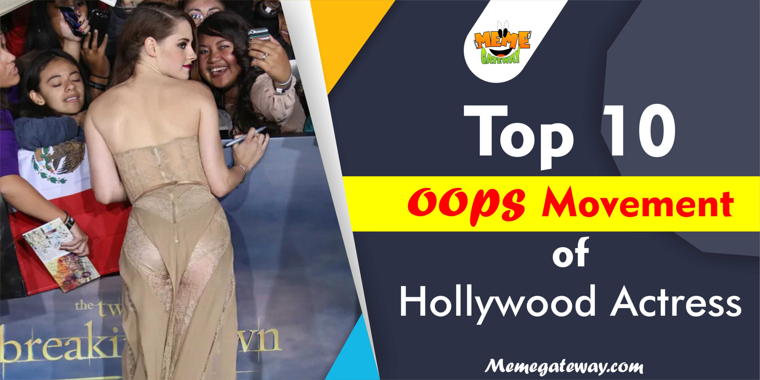 Top 10 oops Movement Of Hollywood Actress