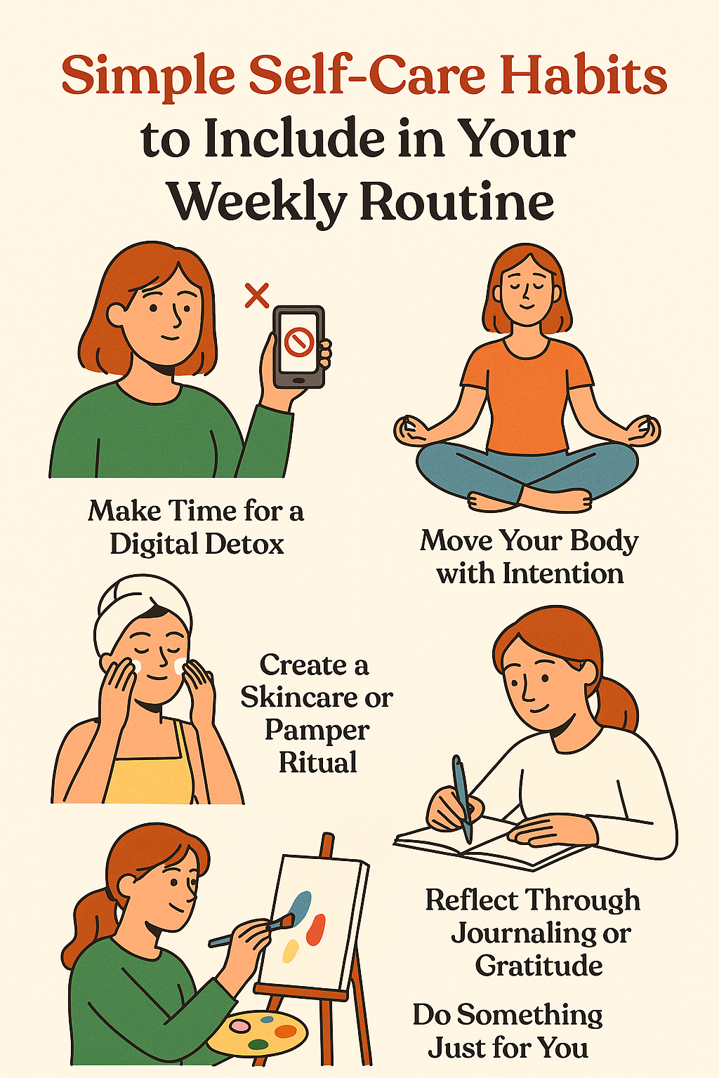 Simple Self-Care Habits to Include in Your Weekly Routine