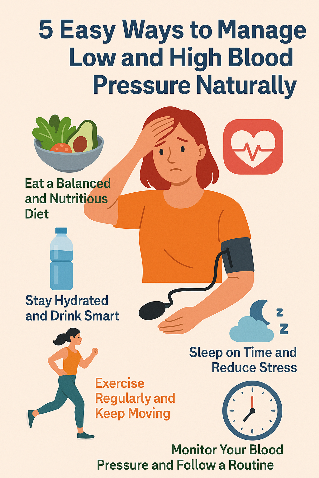 5 Easy Ways to Manage Low and High Blood Pressure Naturally