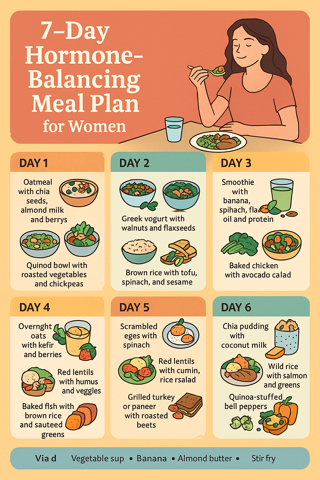 7-Day Hormone-Balancing Meal Plan for Women