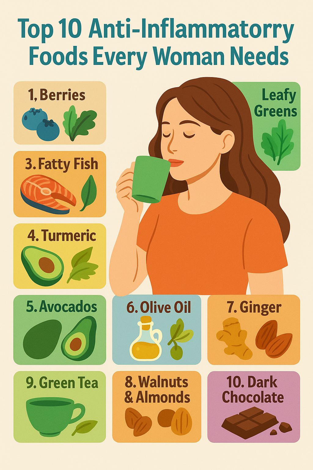Top 10 Anti-Inflammatory Foods Every Woman Needs