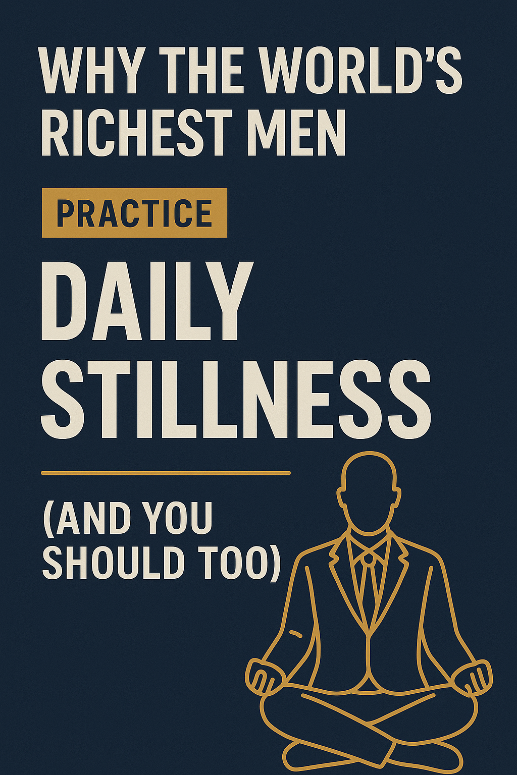 Why the World’s Richest Men Practice Daily Stillness (And You Should Too)