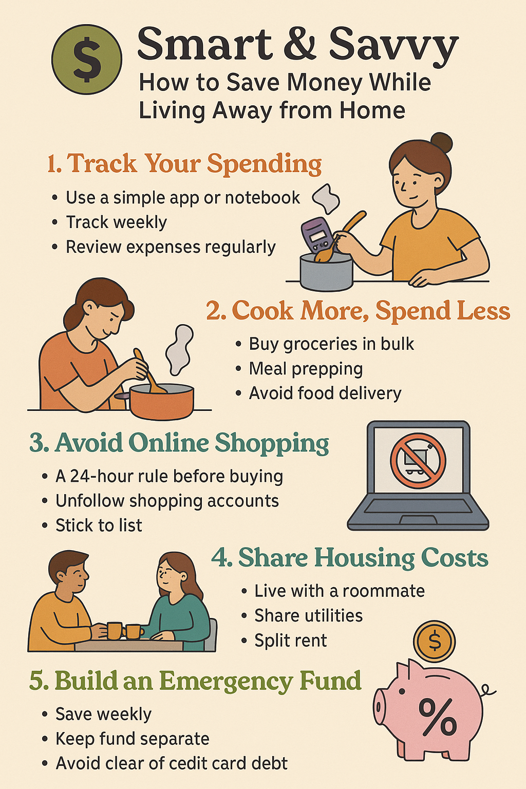 Smart & Savvy: How to Save Money While Living Away from Home