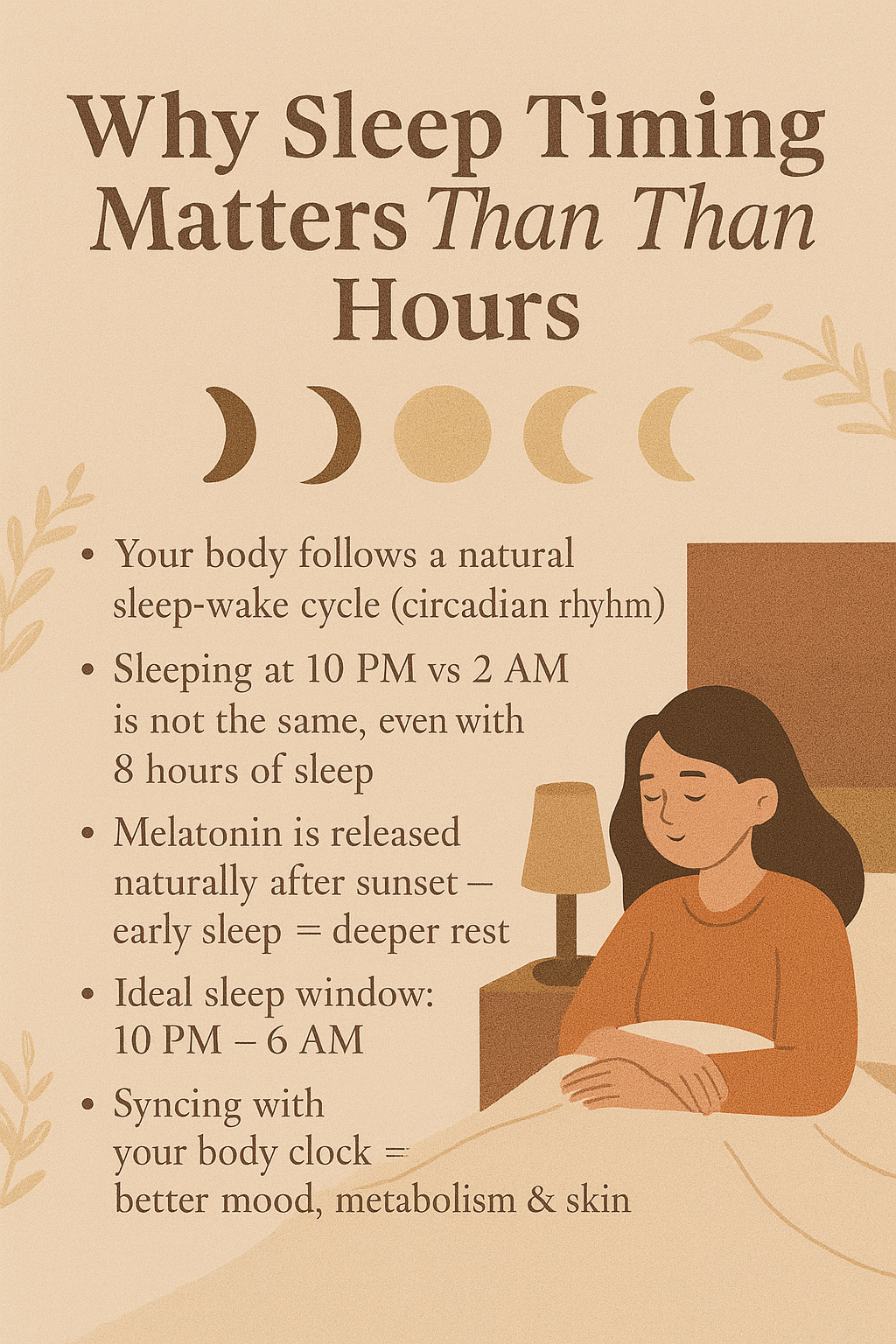 Why Sleep Timing Matters More Than Hours