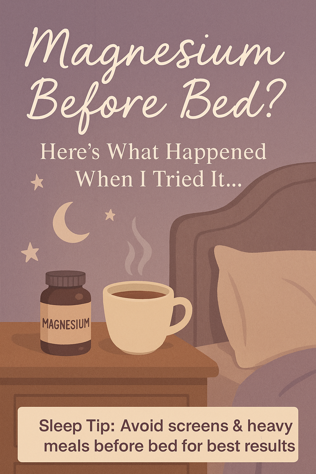 Magnesium Before Bed? Here’s What Happened