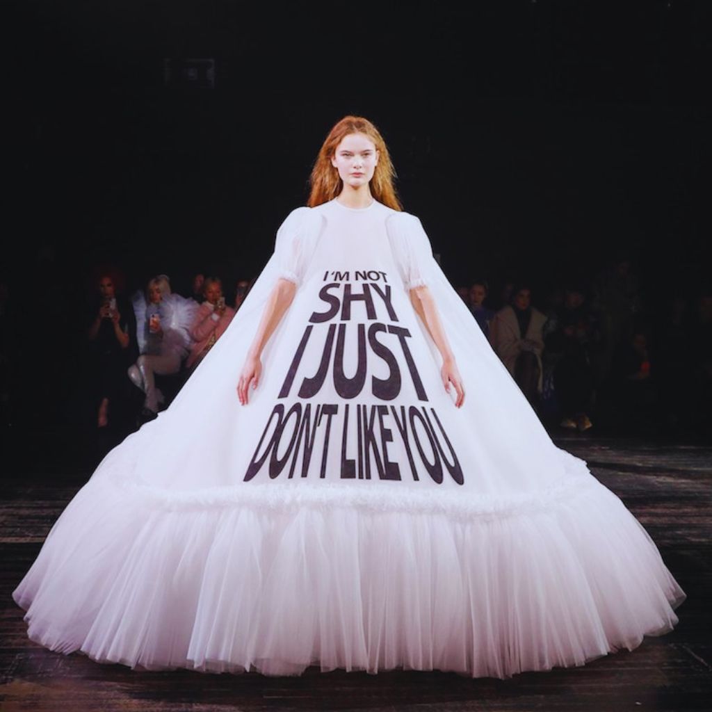 Viktor & Rolf surreal couture floating gown runway fashion