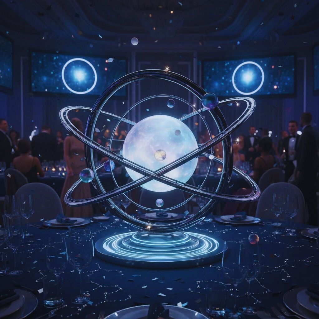 celestial orbit centerpiece décor