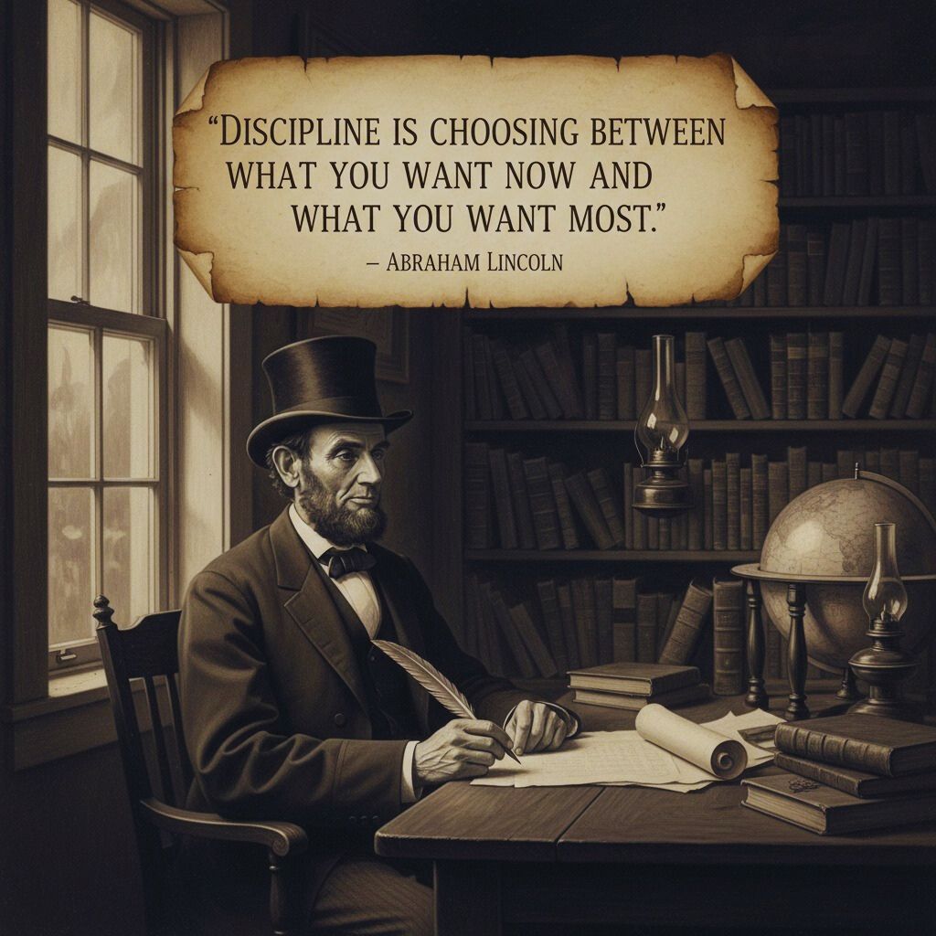 self-discipline morning quote