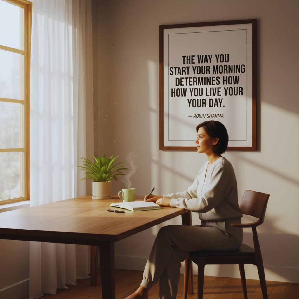 morning routine inspiration quote