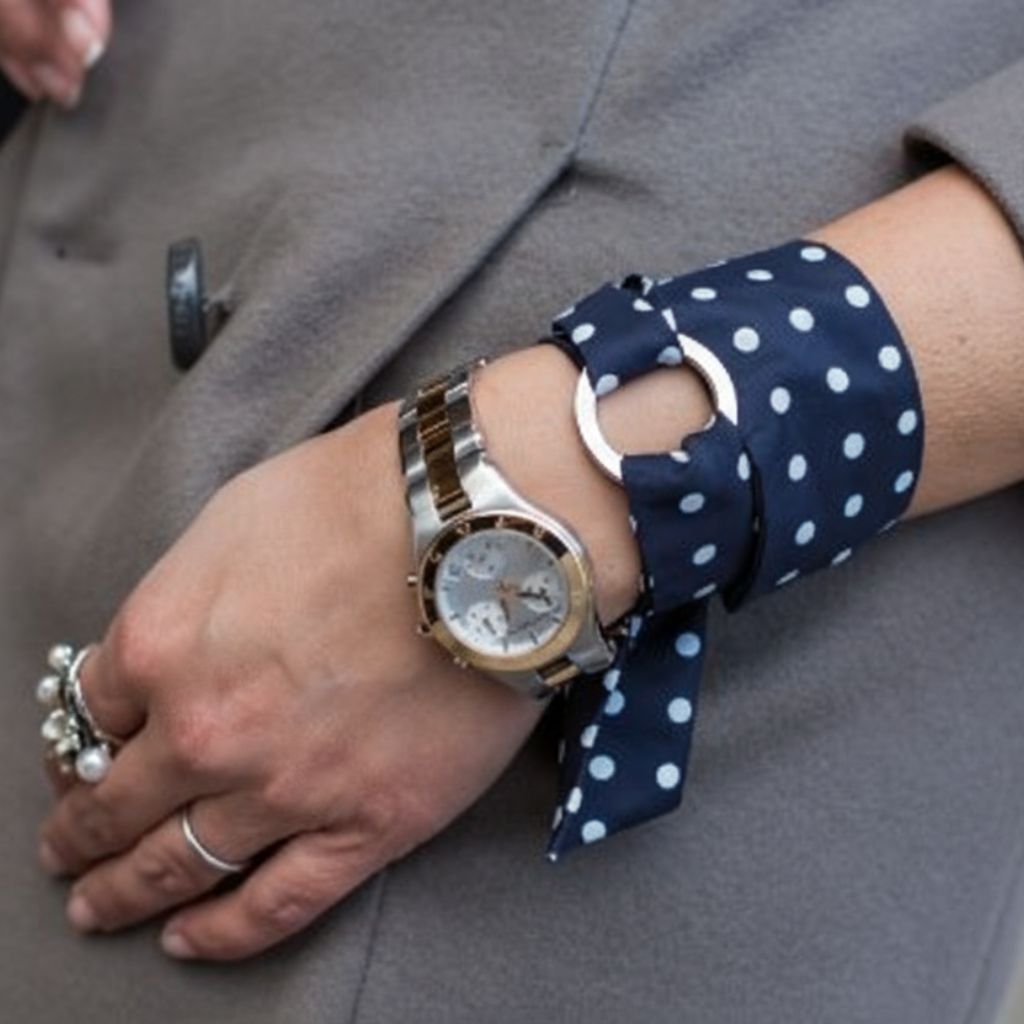 The Wrist Tie: Wrap it around your wrist for a retro-inspired, dainty finishing touch.