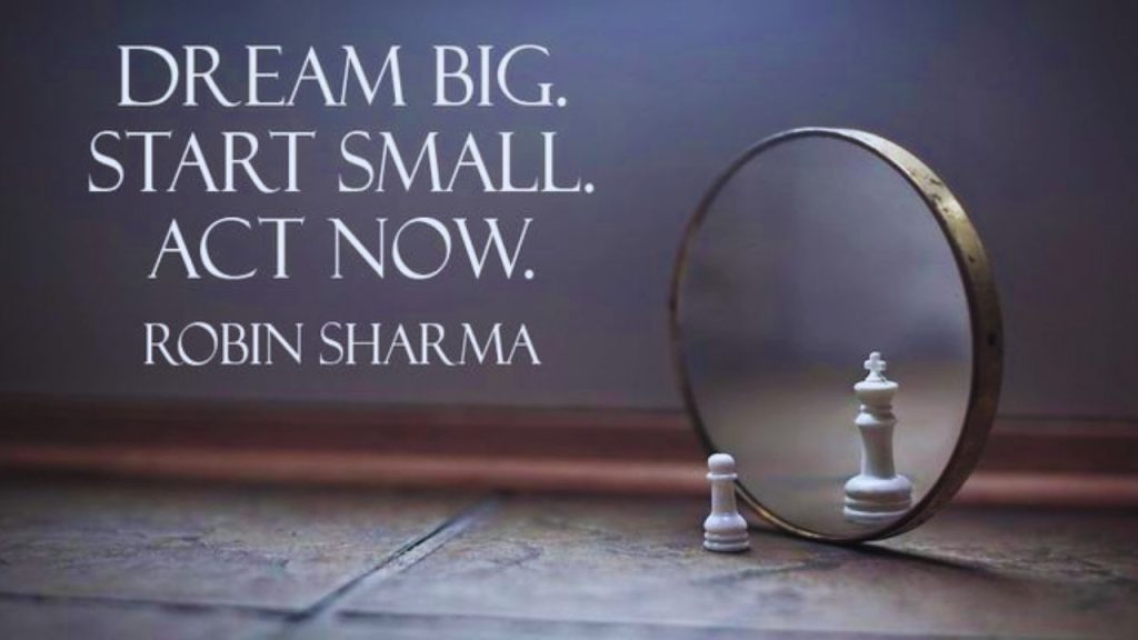 dream big morning quote