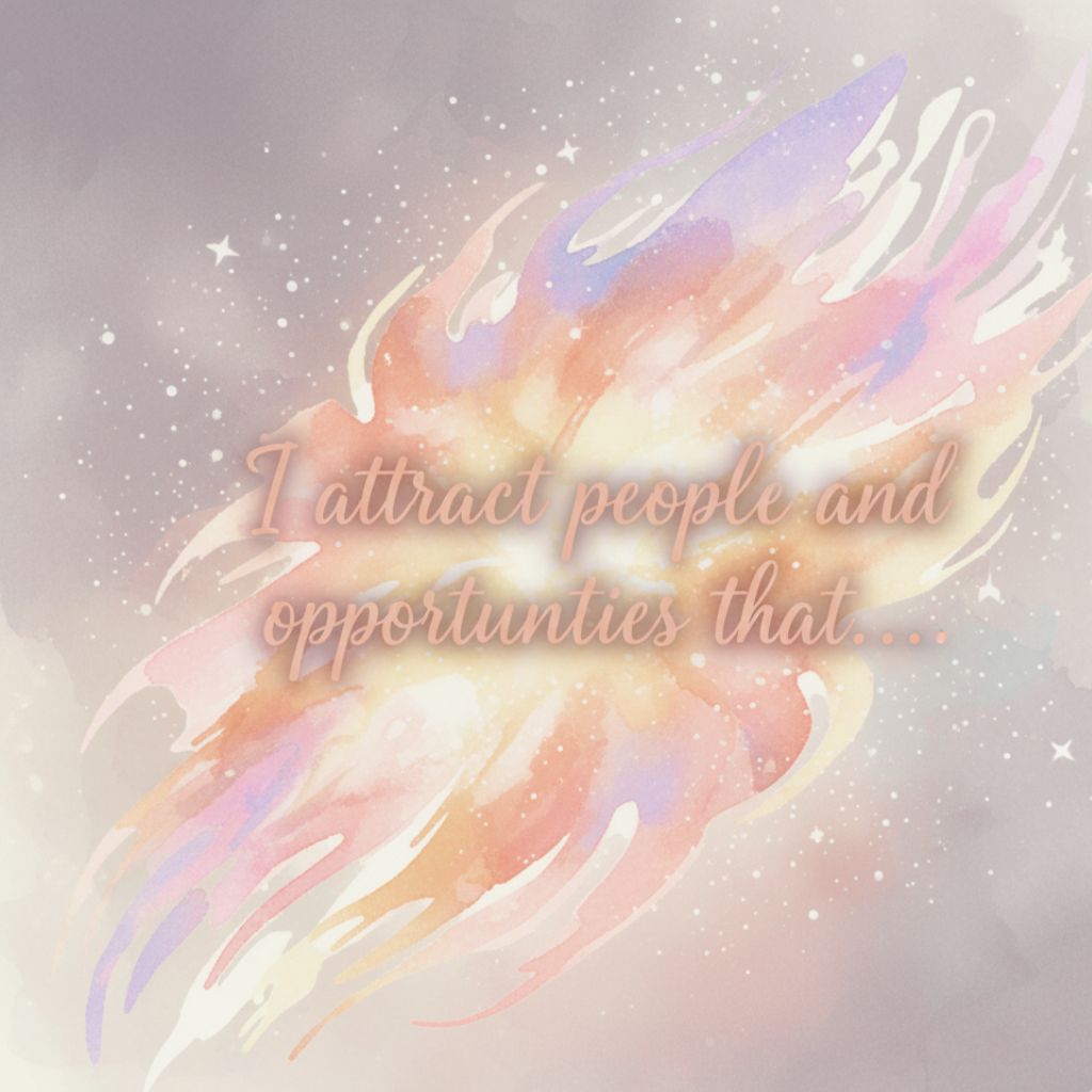 Manifestation quote about attracting positive people and opportunities.