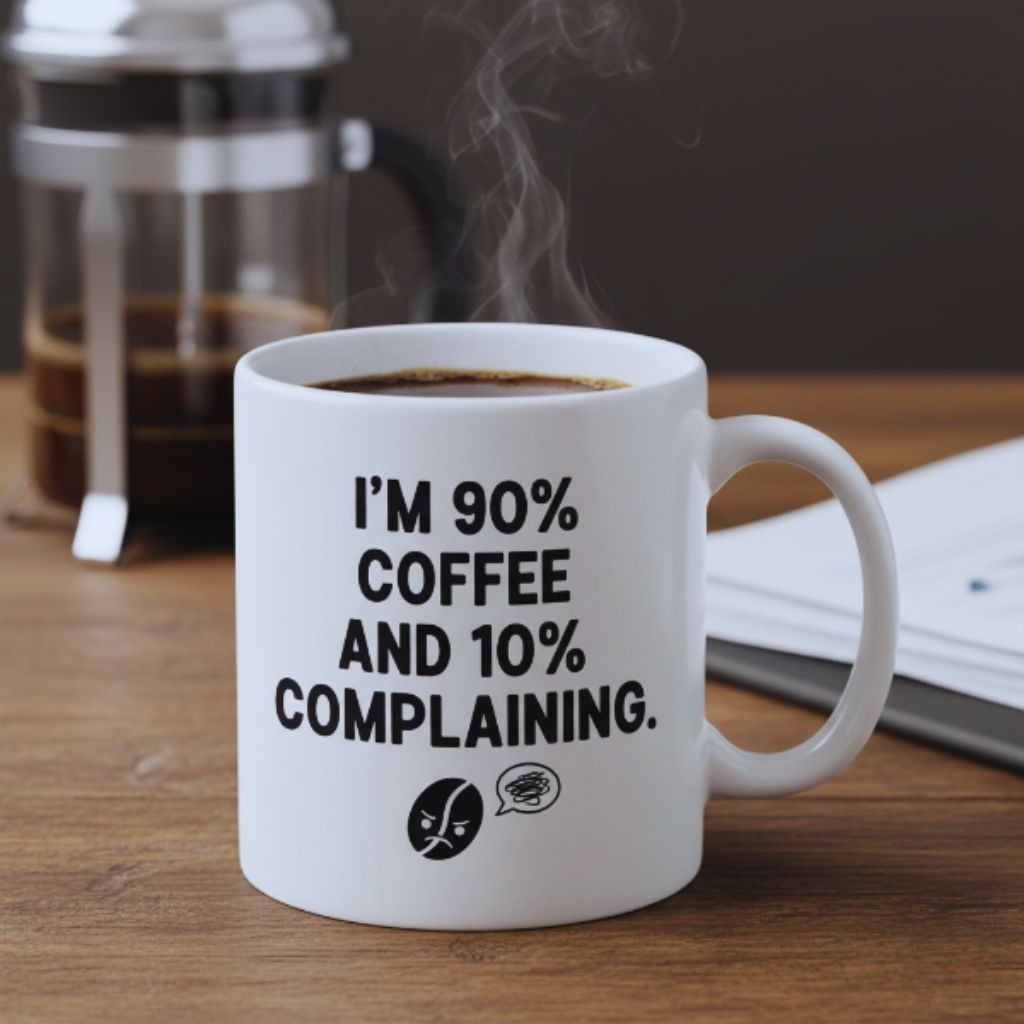 Sarcastic coffee quote for office workers.