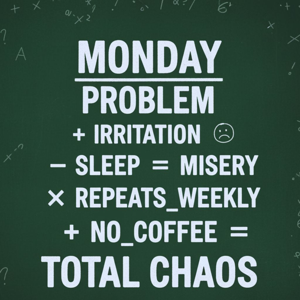 Funny math-themed Monday quote.