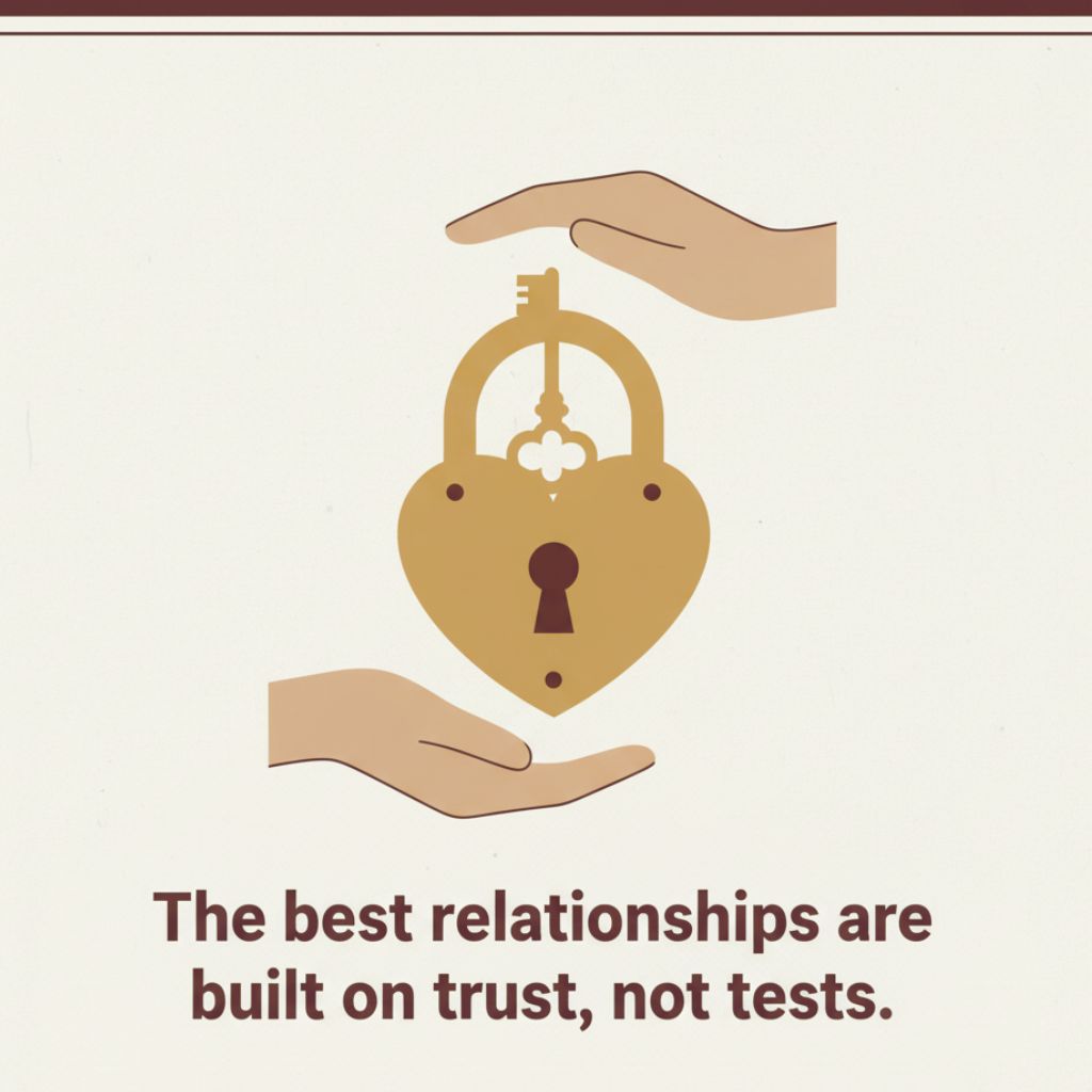 Quote about the importance of trust in relationships.