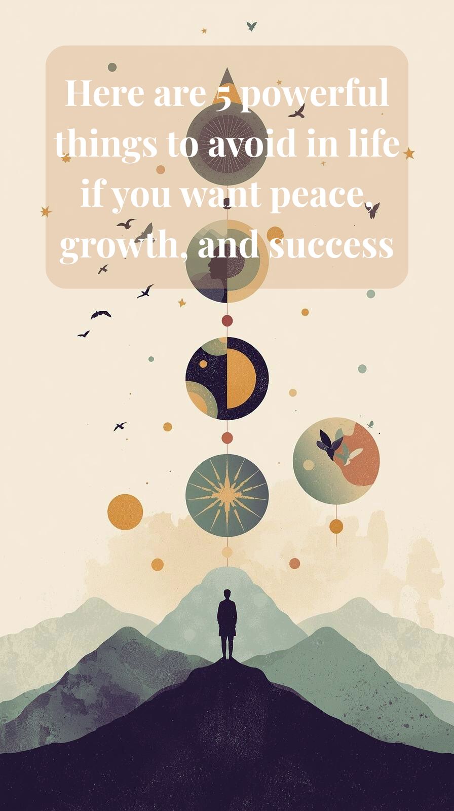5 things silently killing your peace and progress: negativity, approval-chasing, comfort addiction, comparison, and ignoring your health.
