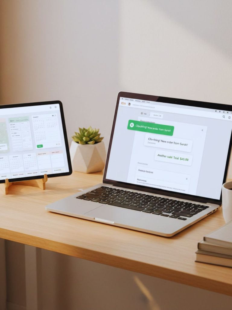 Etsy dashboard showing digital printable sales representing scalable passive income.