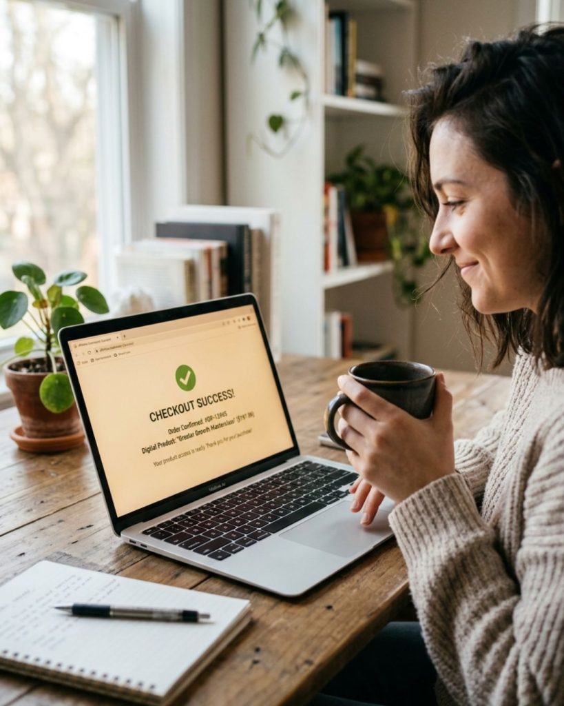 Online income notification from affiliate marketing or digital product sales