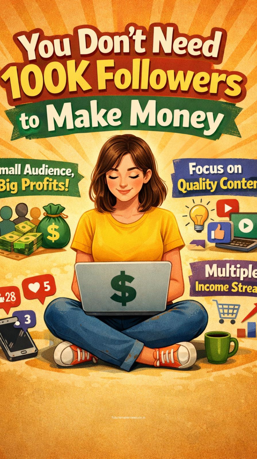 You don’t need a massive following—just the right audience and strategy.